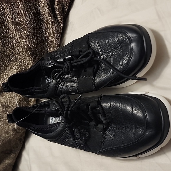 Johnston & Murphy Black Sneakers with Wingtip Design
